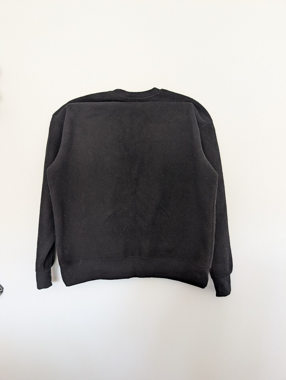 Frank & Oak Black Crewneck Fleece - Picture 2 of 3